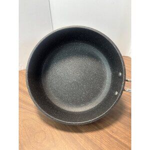 Heritage The Rock Nonstick Deep Frypan 10" No Lid Forged Aluminum Ergonomic